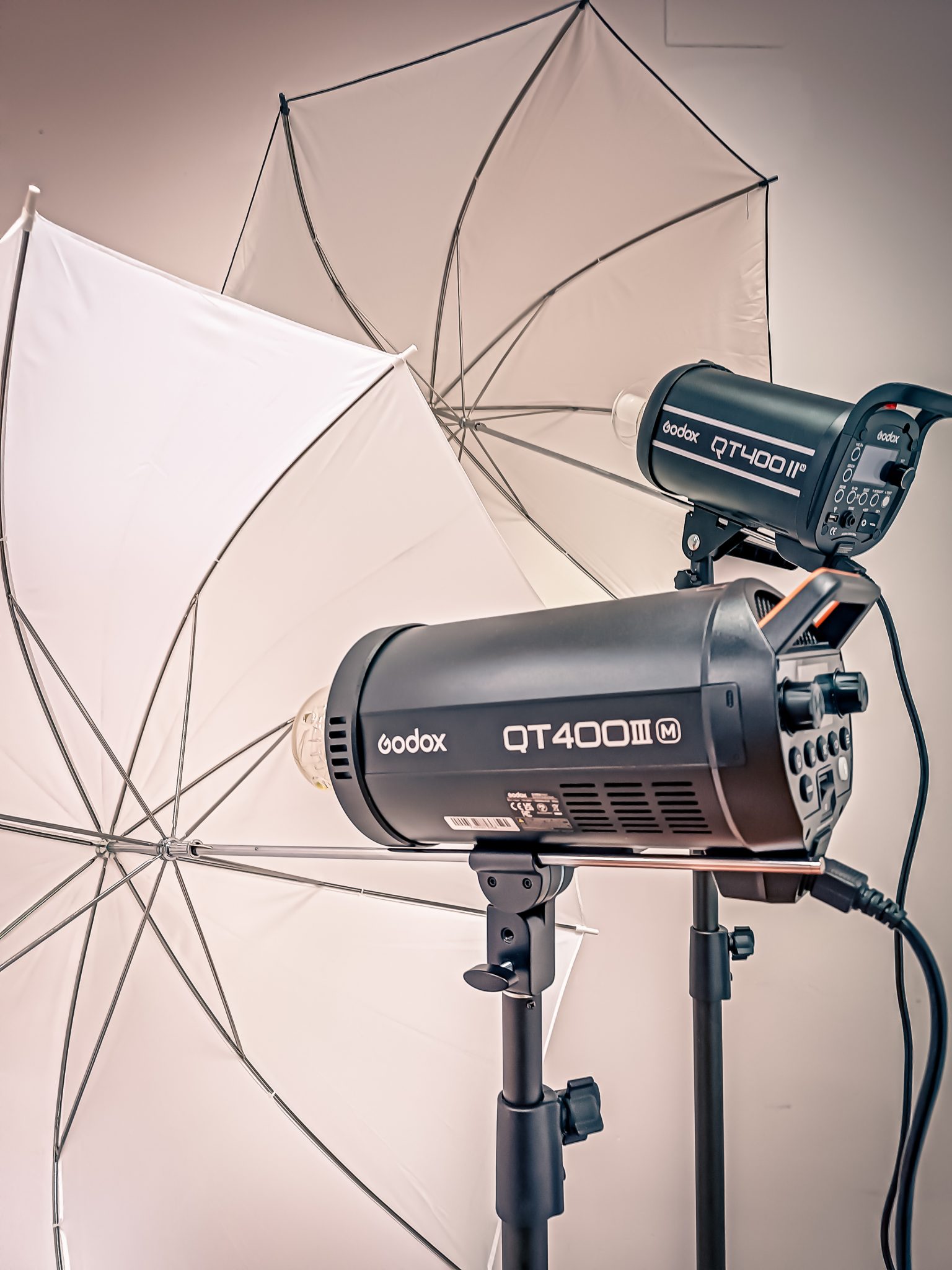 Focos godox del coworking fotografico en salamanca